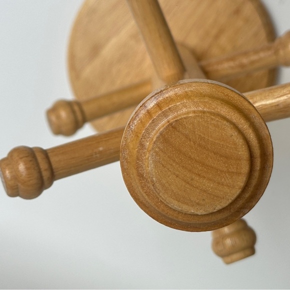 Wooden Mug Tree Holder Stand 6 Pegs - Picture 4 of 8